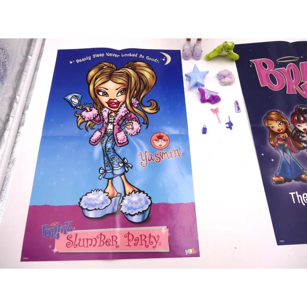 Mga Bratz 2001‎  Slumber Party Yasmin Doll and some Accessories and Posters
